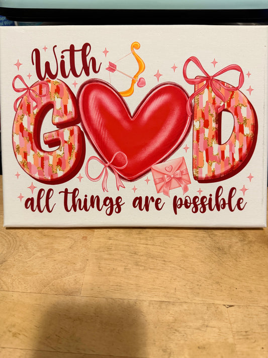 With God- Canvas